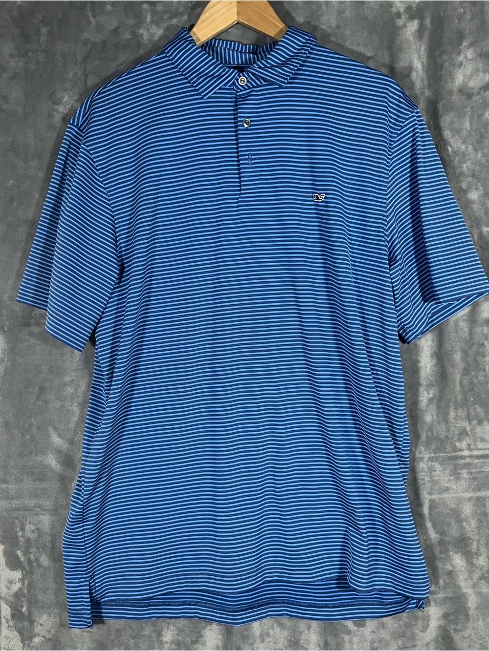 Vineyard Vines Royal Blue Striped Polo